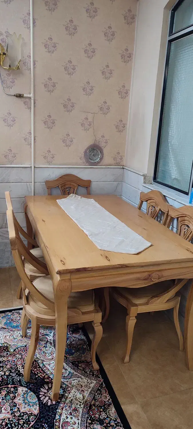 میز نهارخوری ۶نفره|میز و صندلی غذاخوری|قم, انصار‌الحسین|دیوار