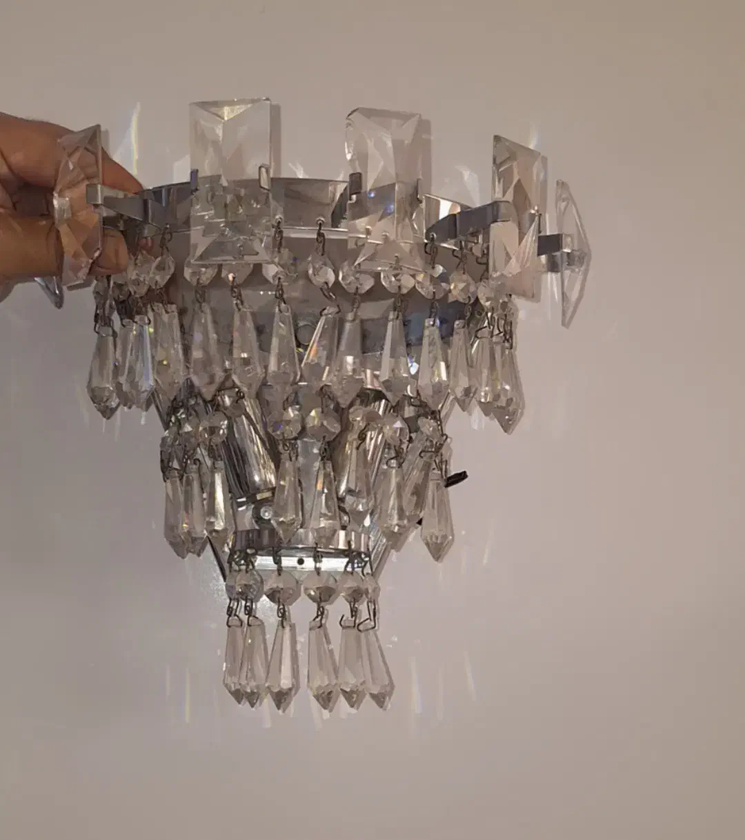 ۴عددلوستر همراه با ۴ عدد دیوارکوب|لوستر و چراغ آویز|قوچان, |دیوار