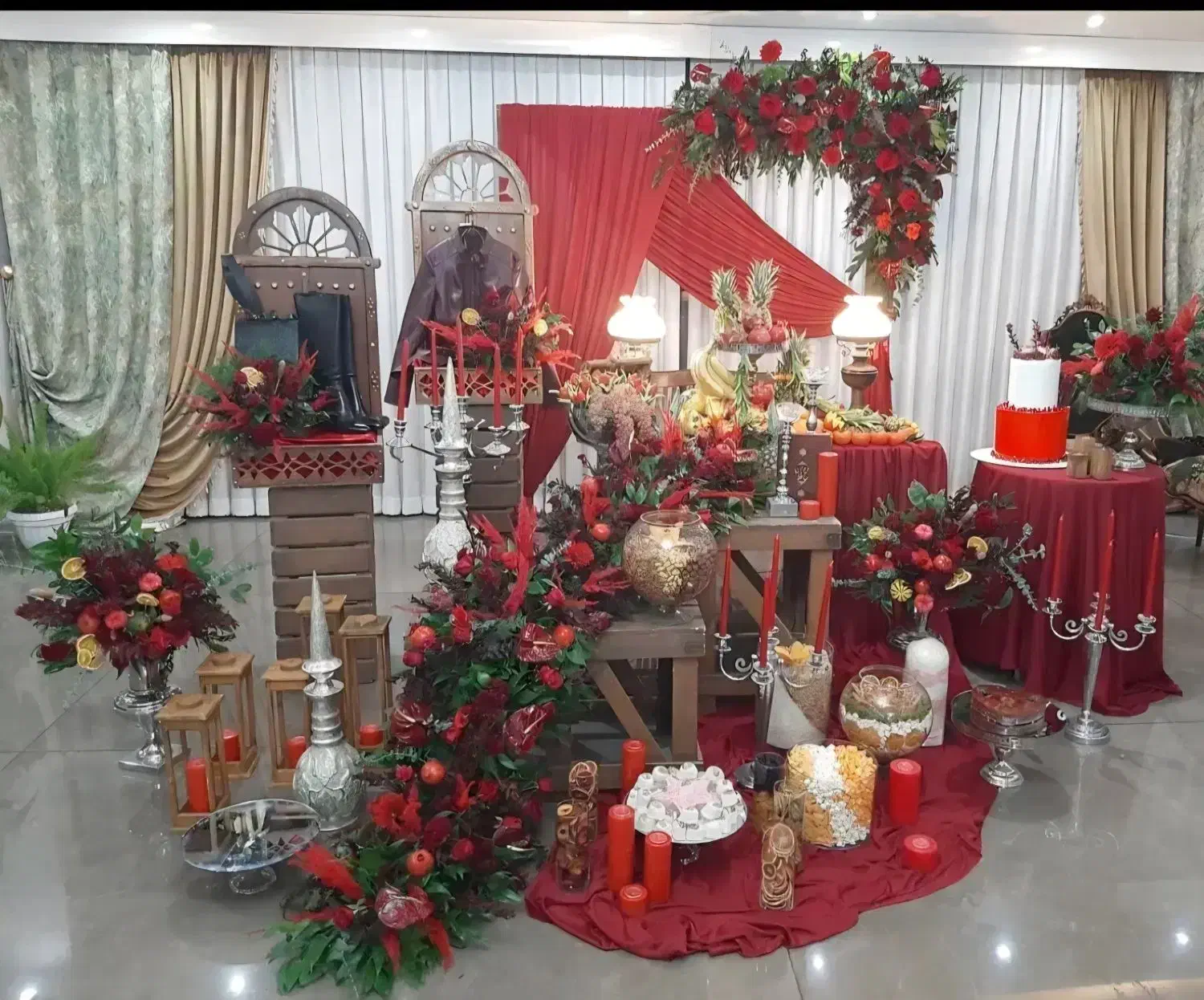 یلدا چیدمان میوه آرایی و گل آرایی و فینگر فود|خدمات پذیرایی، مراسم|کرج, حسینآباد|دیوار