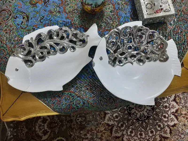 تعدادی شیرینی خوری. سینی آینه ای .میوه خوری|ظروف سرو و پذیرایی|مشهد, بلال|دیوار