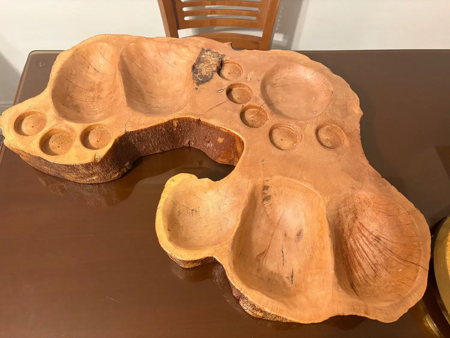 سینی مزه تمام چوب|ظروف سرو و پذیرایی|تهران, نیلوفر|دیوار