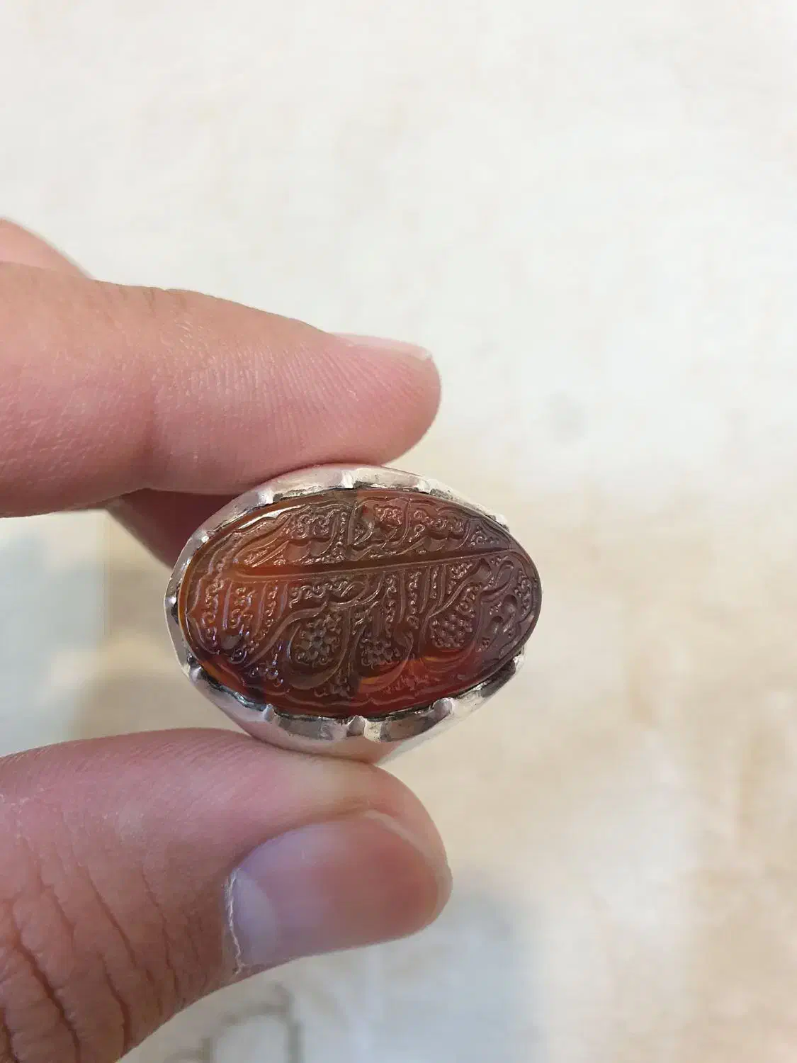 انگشتر عقیق خطی|جواهرات|سمنان, |دیوار