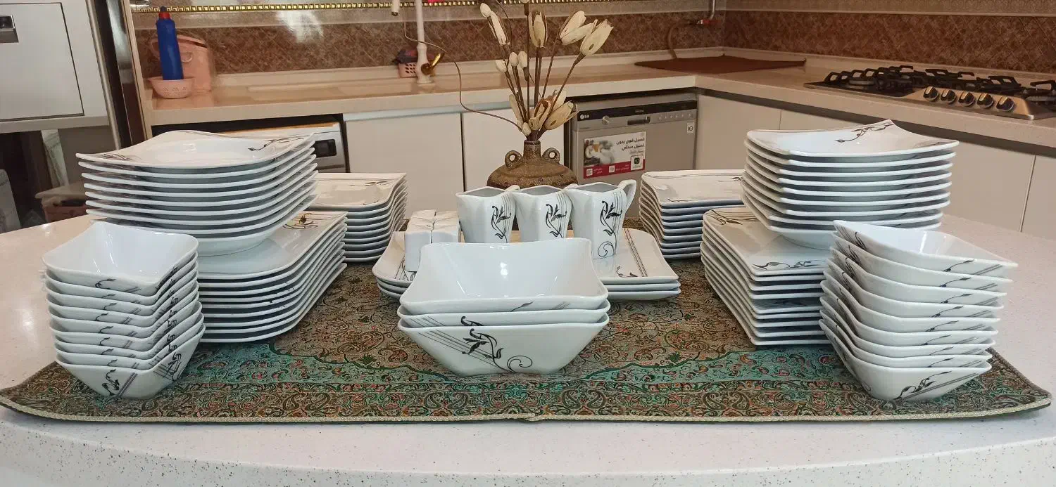 سری ۱۸نفره چینی|ظروف سرو و پذیرایی|جوانرود, |دیوار