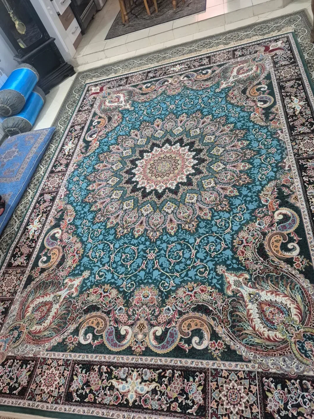 فرش ۹متری|فرش|کرمان, |دیوار