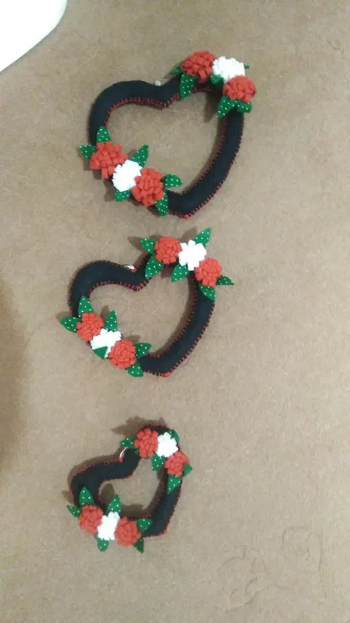 حلقههای نمدی زیبا|صنایع دستی و سایر لوازم تزئینی|کازرون, |دیوار