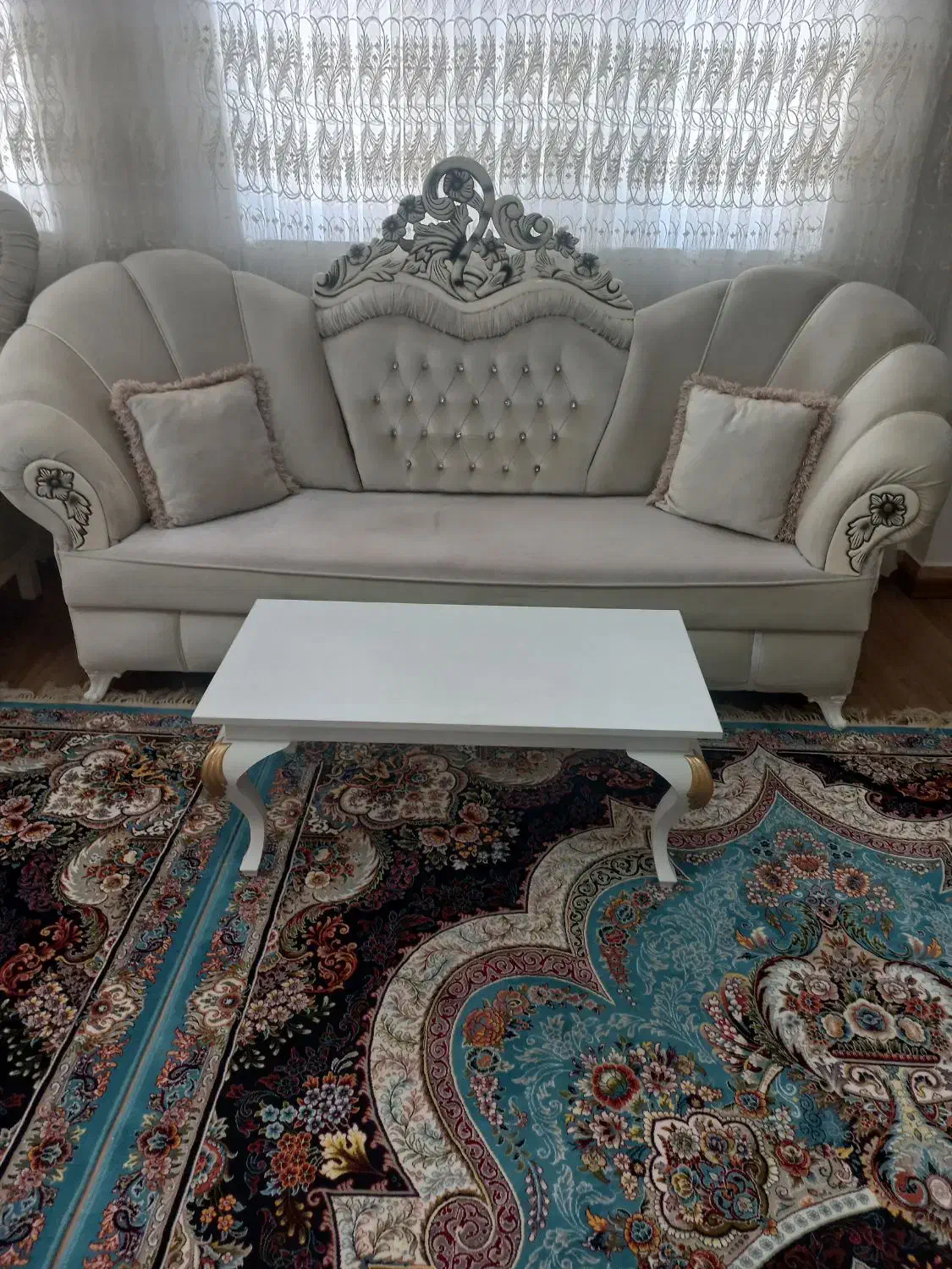 مبل کلاسیک ۸ نفره/جلو مبلی /میز غذاخوری /میز تی وی|مبلمان خانگی و میز عسلی|میاندوآب, |دیوار