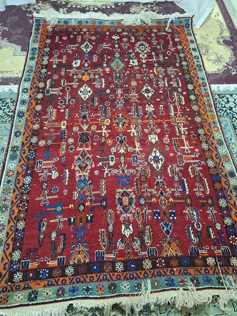 فرش دست بافت قدیمی|فرش|شیراز, حومه شیراز|دیوار