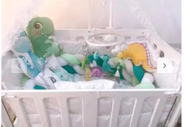 گهواره نوزادی کاملا سالم|تخت و صندلی بچه|نسیمشهر, |دیوار