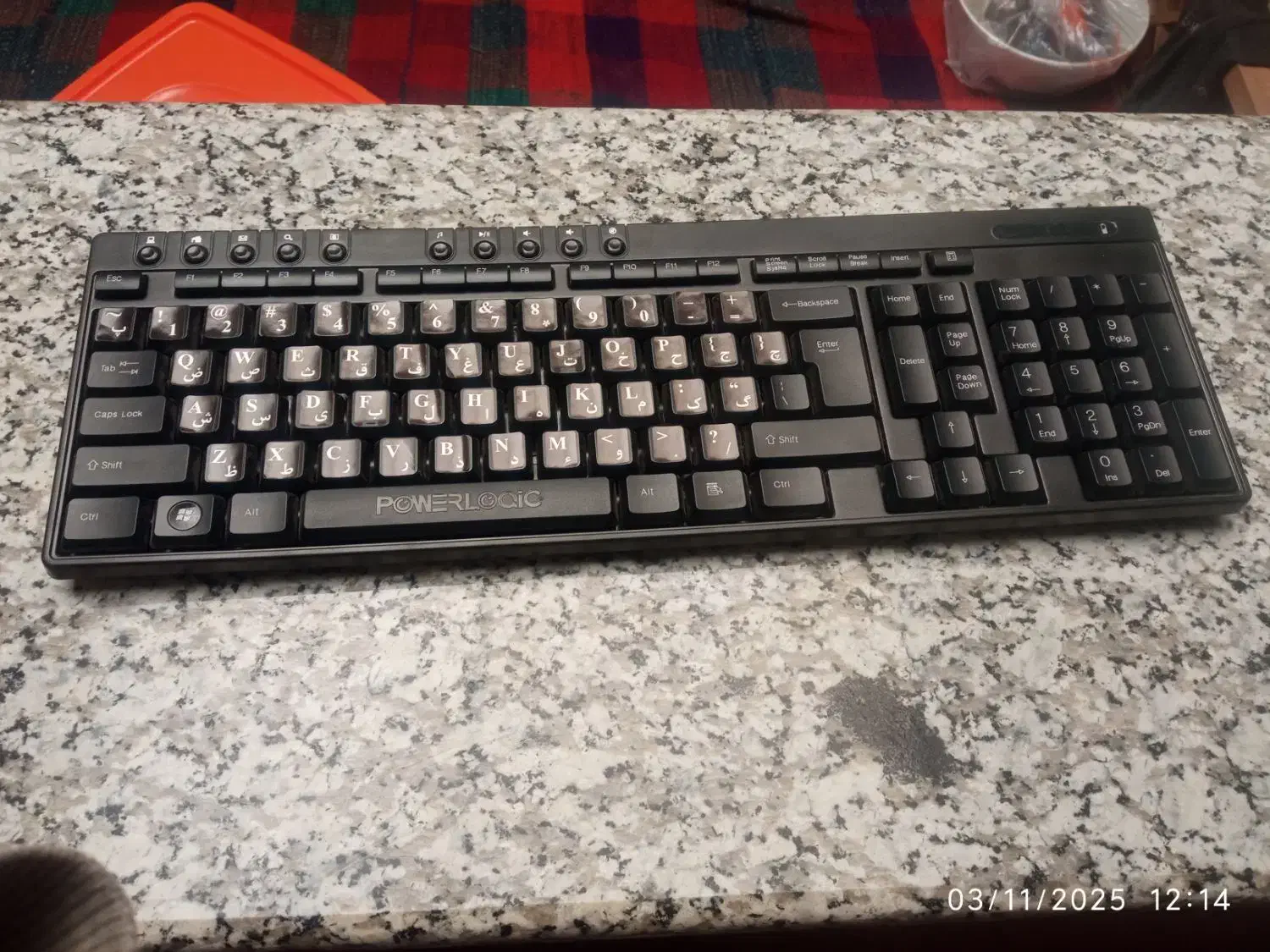 کیبوردکامپیوترمارک پاورلجیک|قطعات و لوازم جانبی رایانه|دورود, |دیوار