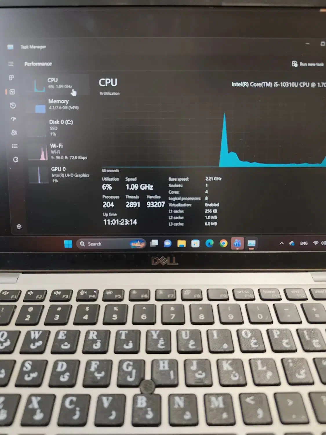 لپ تاپ دل نسل 10لمسی|رایانه همراه|خرم‌آباد, |دیوار