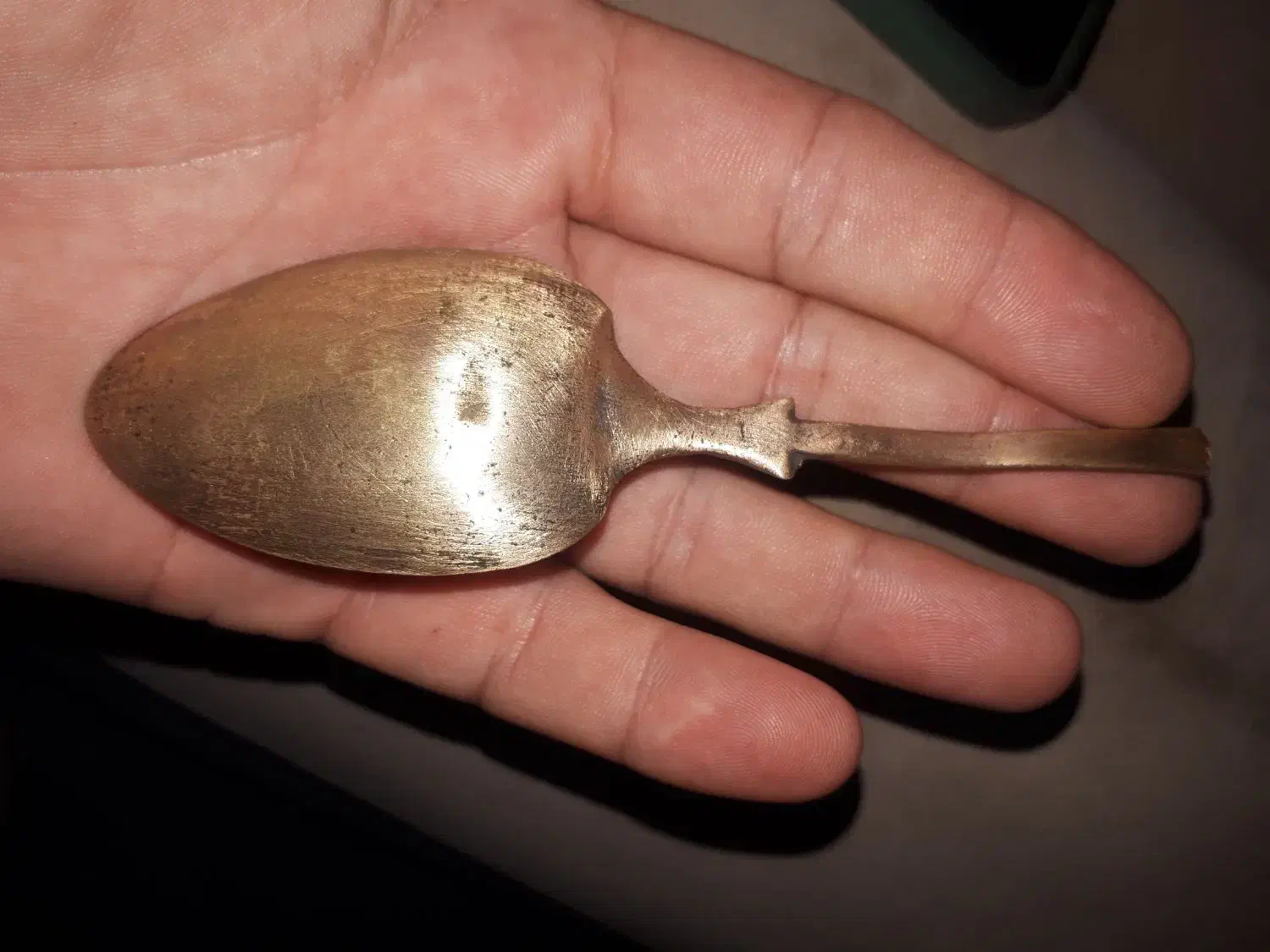 قاشق قدیمی برنجه|کلکسیون اشیاء عتیقه|جوانرود, |دیوار