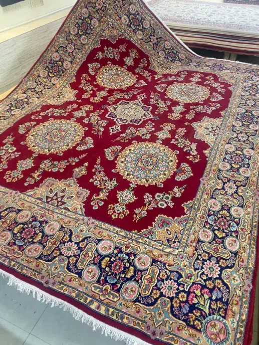 تک ۱۲ متری کرمان انتیک پرزدار وسالم|فرش|همدان, |دیوار