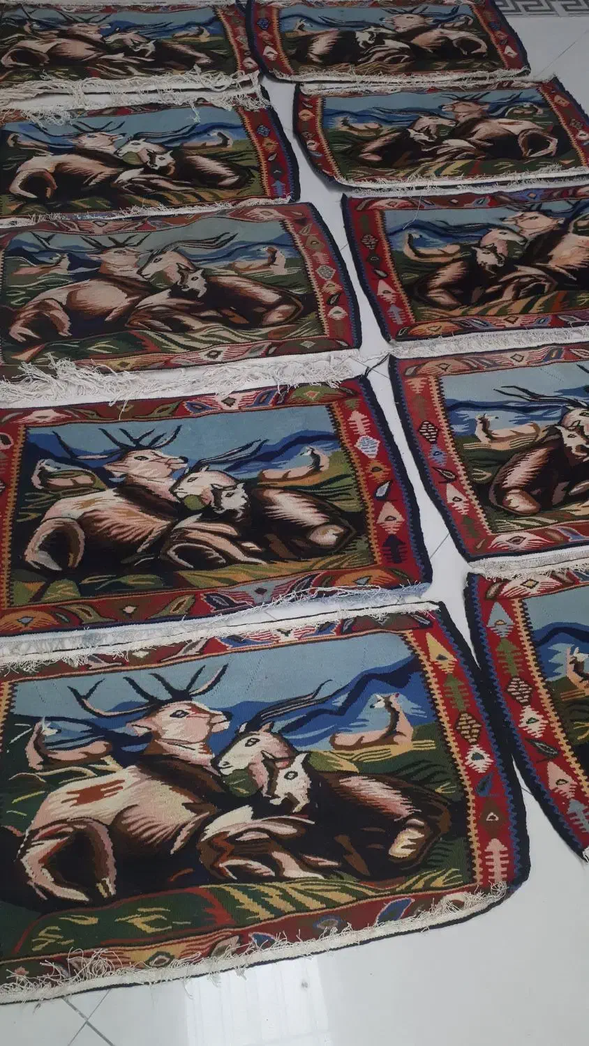 ده عدد گلیم دستباف سنه سنندج|گلیم، جاجیم، گبه|تهران, پاسداران|دیوار