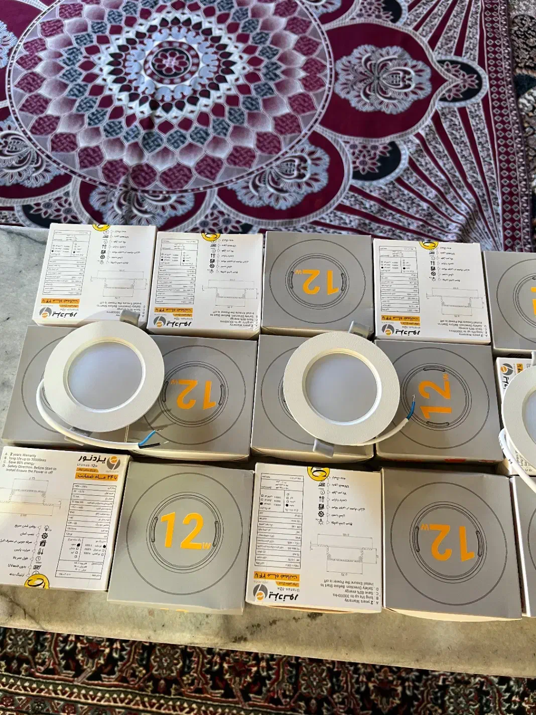 چراغ سقفی کناف ۱۲ وات|لامپ و چراغ|پارسآباد, |دیوار