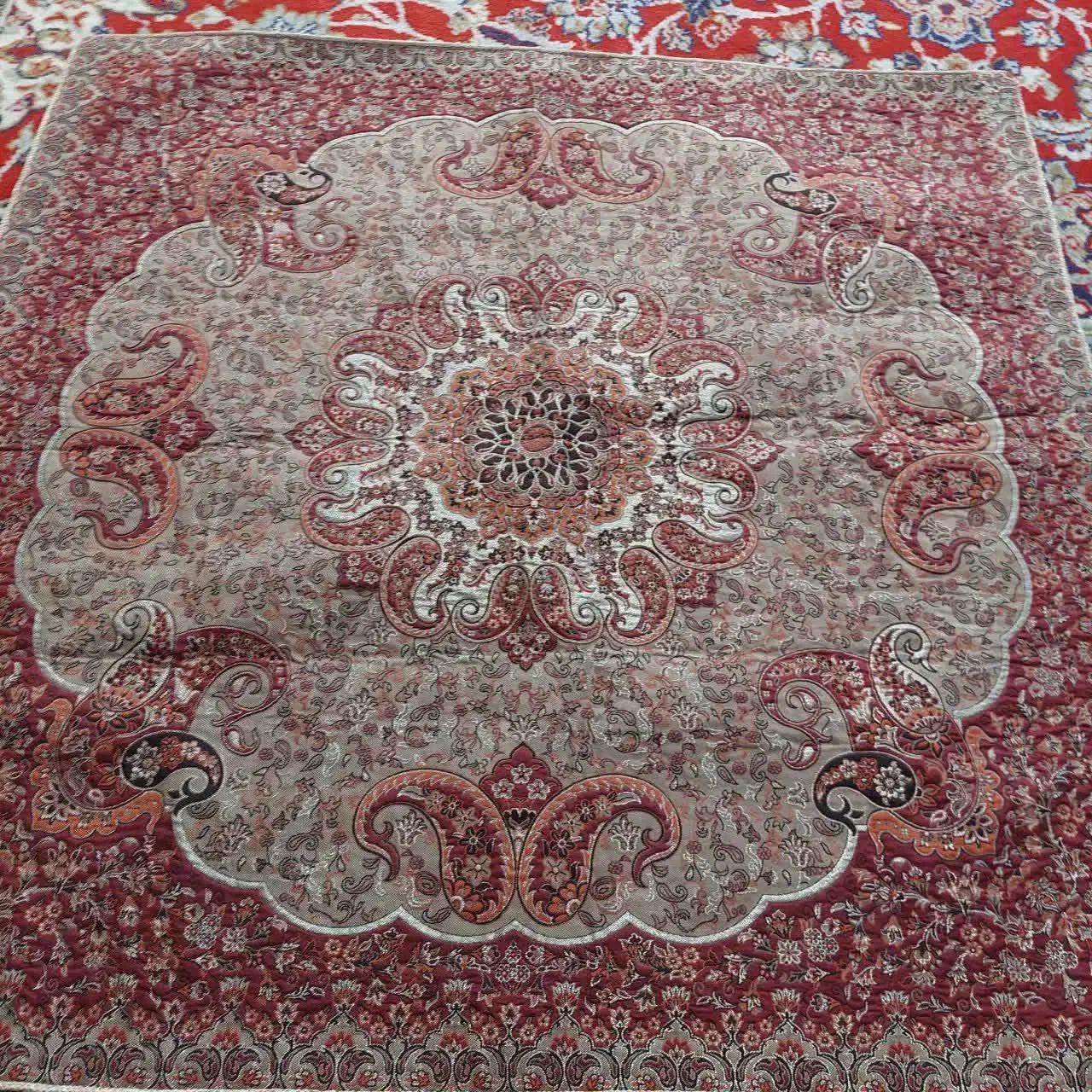 ترمه رومیزی|پرده، رانر، رومیزی|مشهد, مصلی (کارمندان اول)|دیوار