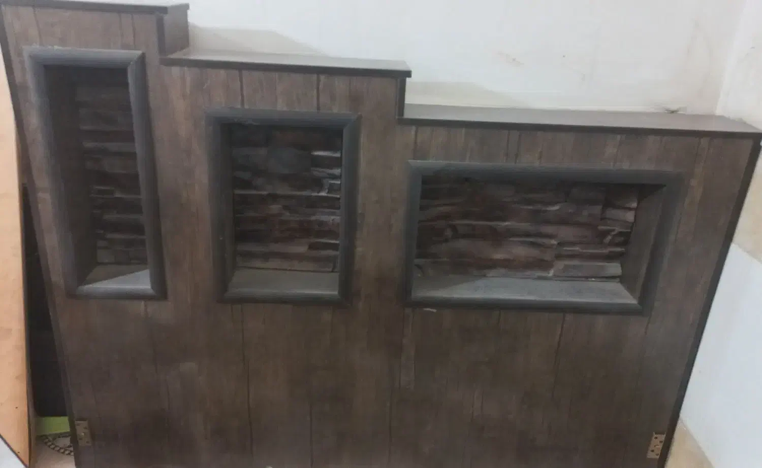 تخت دونفره تمام چوپ|تخت و سرویس خواب|کاشان, کارگر|دیوار