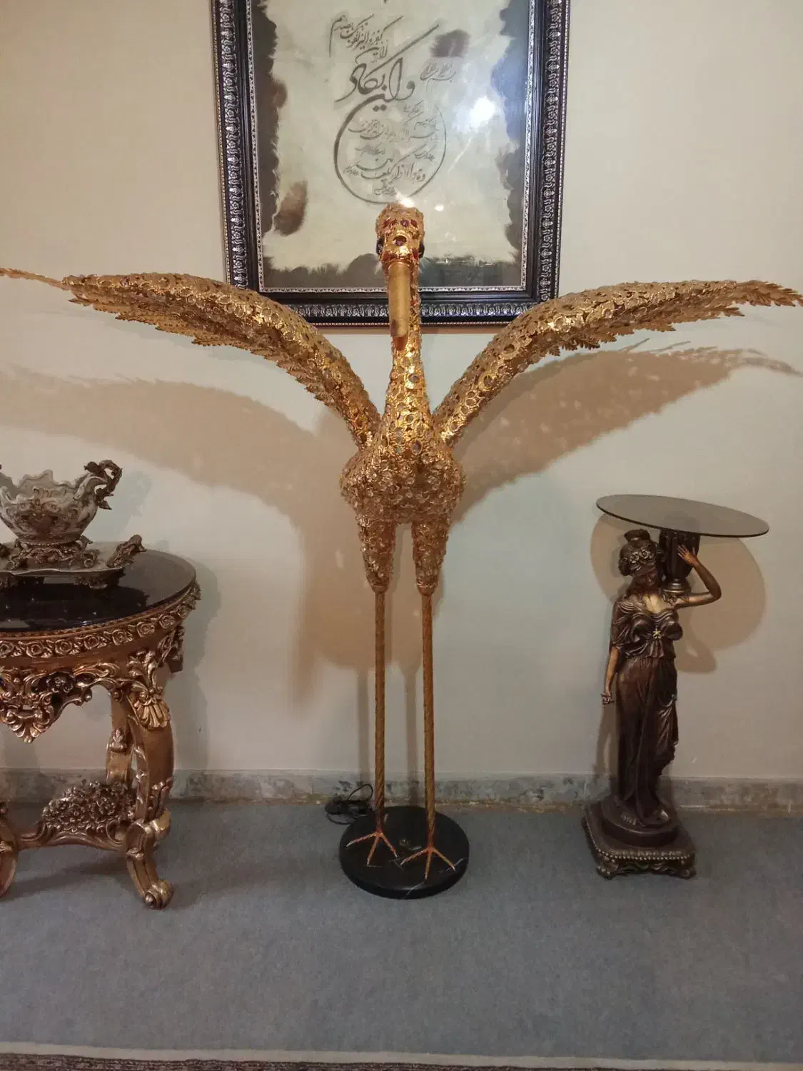 آباژور قو|چراغ خواب و آباژور|تبریز, |دیوار