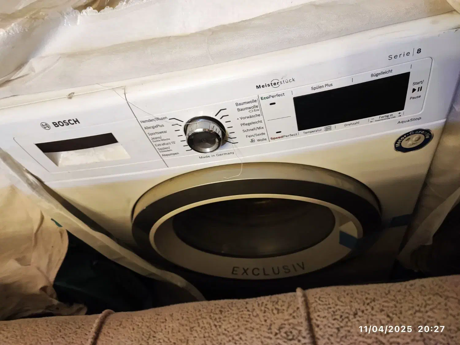 ماشین لباسشویی BOSCH سری ۸ مدل WAW2849DE/17|ماشین لباسشویی و خشککن لباس|تهران, صادقیه|دیوار