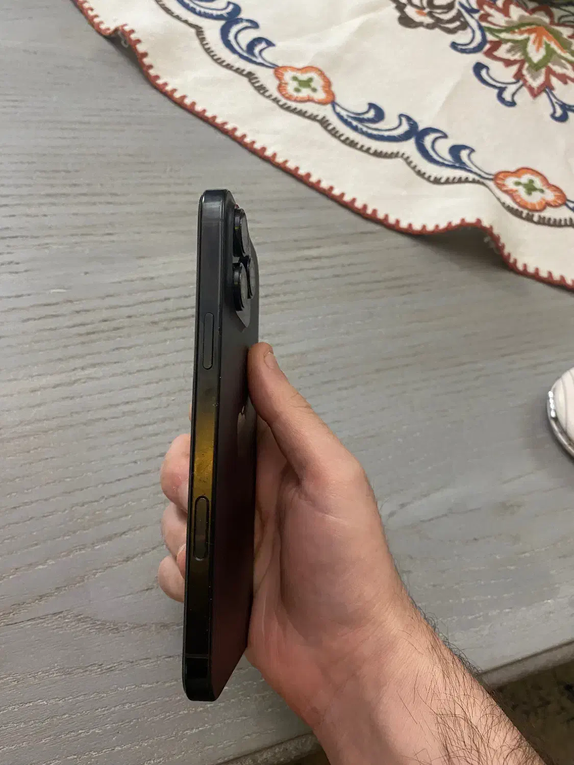 گوشی ایفون ۱۶ پرومکس مشکی za در حد اکبند|موبایل|سنندج, |دیوار