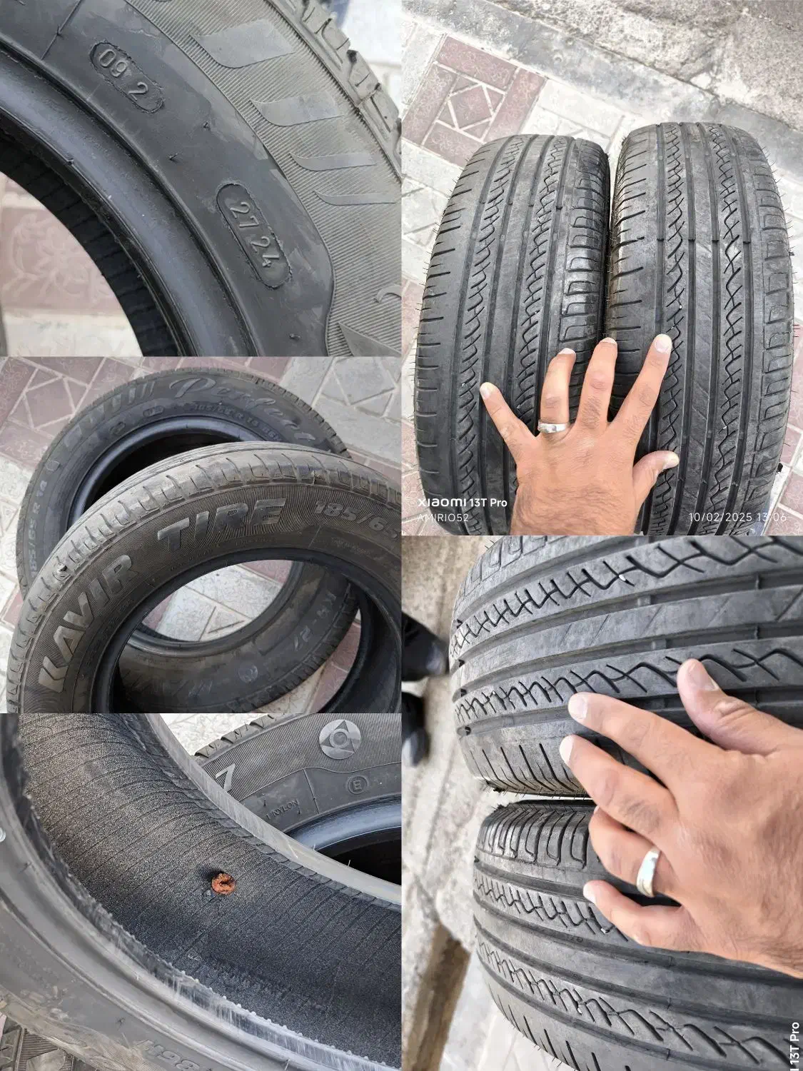 لاستیک کویر پژویی(1جفت نو تحویلی روز،2جفت کارکرده)|قطعات یدکی و لوازم جانبی|بیرجند, |دیوار
