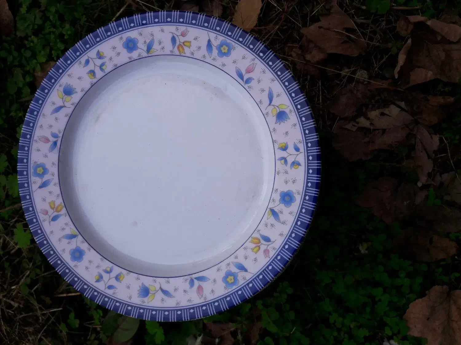 سلام ۲۸ عدد بشقاب گل آبی جدید|ظروف سرو و پذیرایی|ماکلوان, |دیوار