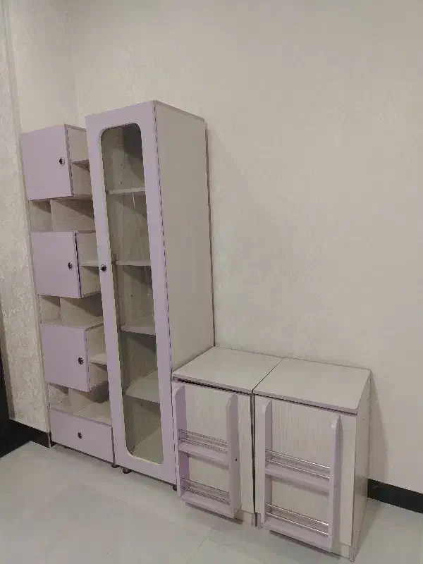 کمد دخترانه|کتابخانه، شلف، قفسه‌های دیواری|کرج, برغان|دیوار