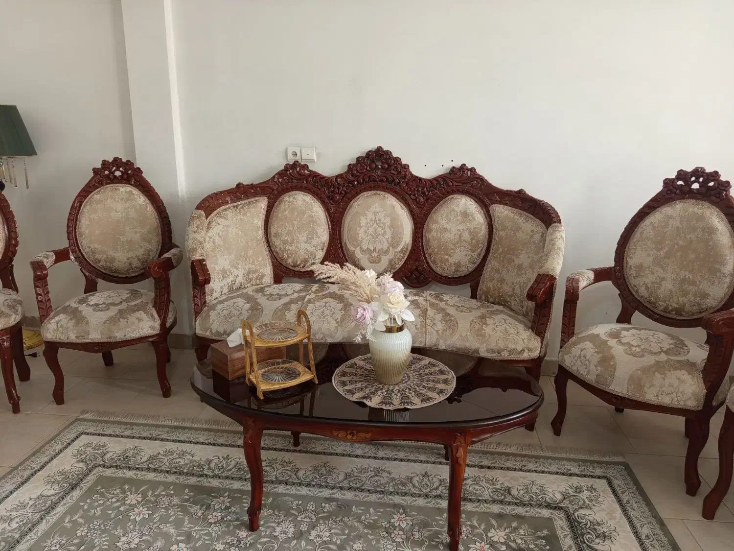 مبل سلطنتی ۹ نفره|مبلمان خانگی و میز عسلی|پاکدشت, پاکدشت (مامازند)|دیوار