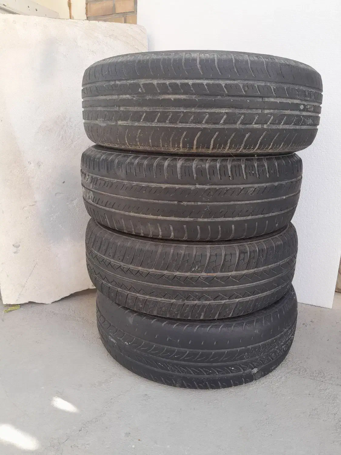 4عدد لاستیک استوک  %80|قطعات یدکی و لوازم جانبی|پردیس, سیاه سنگ|دیوار