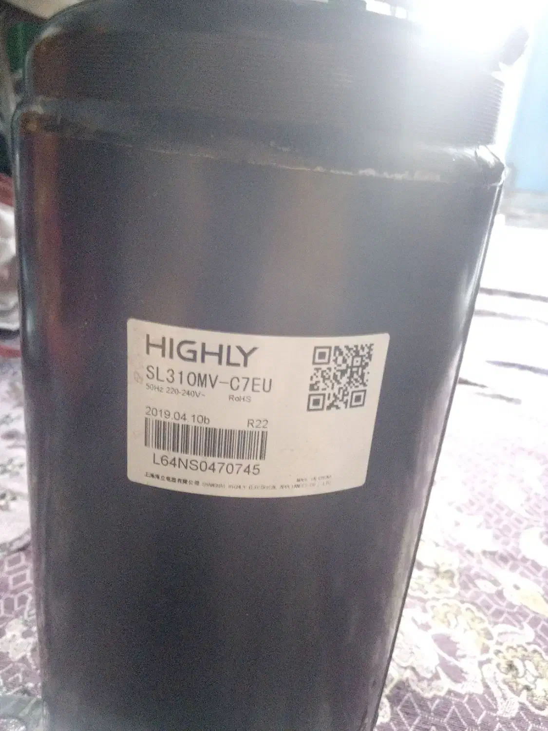 موتور سوخته اسپیلت 18هزار|کولر گازی و فنکوئل|ایرانشهر, |دیوار