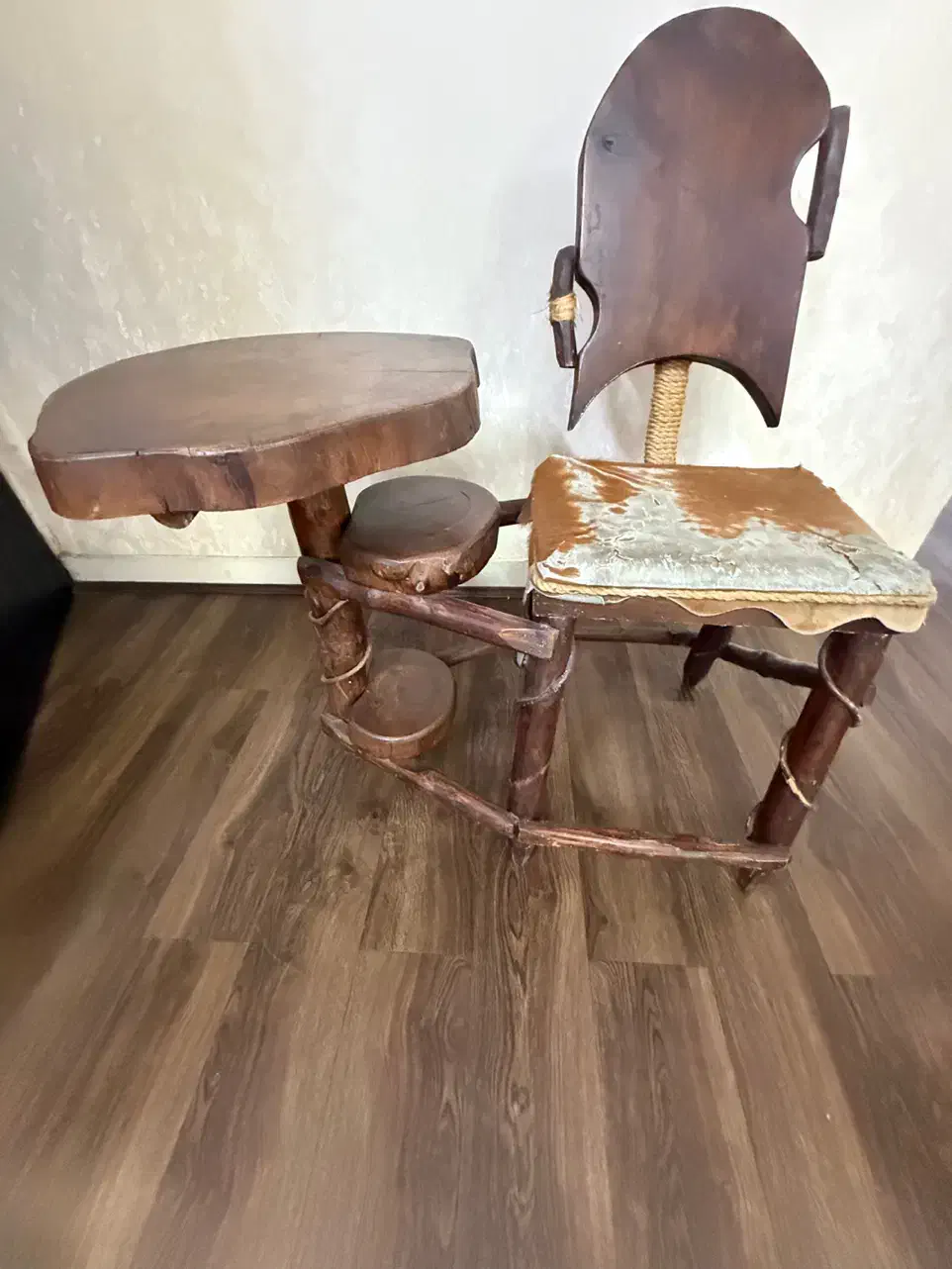 میز تلفن چوب گردو|صنایع دستی و سایر لوازم تزئینی|شهریار, کهنز|دیوار