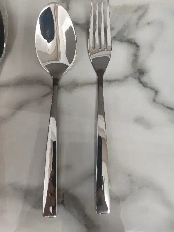 قاشق و چنگال ناب استیل|ظروف سرو و پذیرایی|شازند, |دیوار