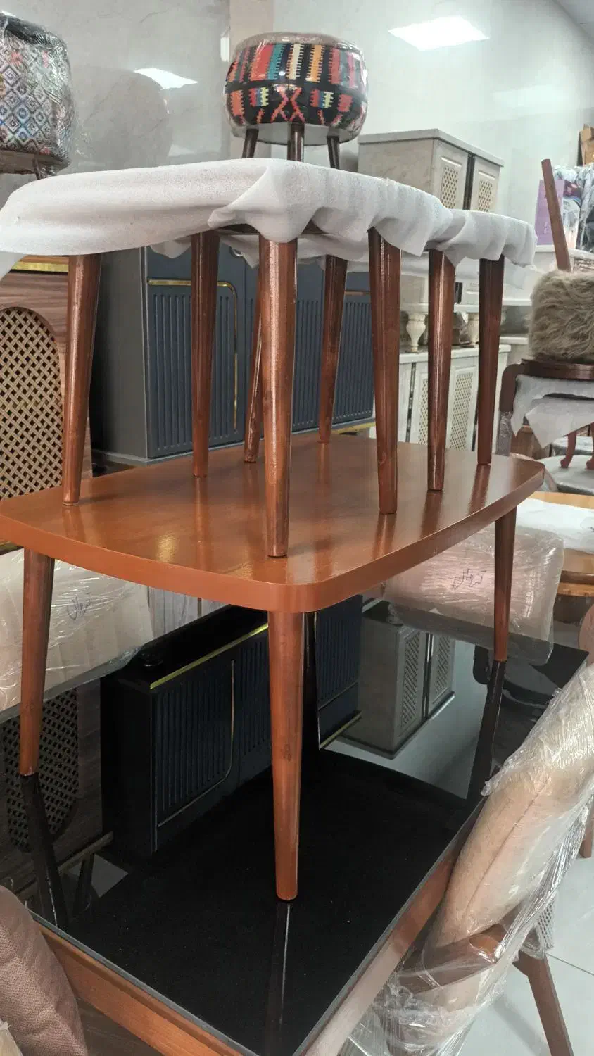 جلو مبلی و عسلی تمام چوب ۳ تکه|مبلمان خانگی و میز عسلی|الوند, |دیوار