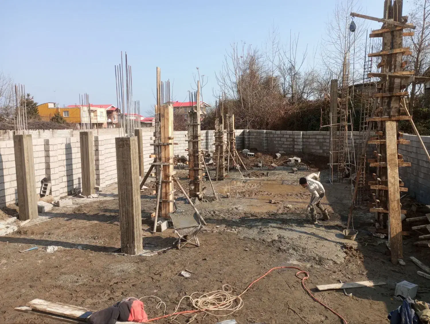 ارماتوربندی پی پله ستون سقف.|خدمات پیشه و مهارت|تالش, هشتپر|دیوار