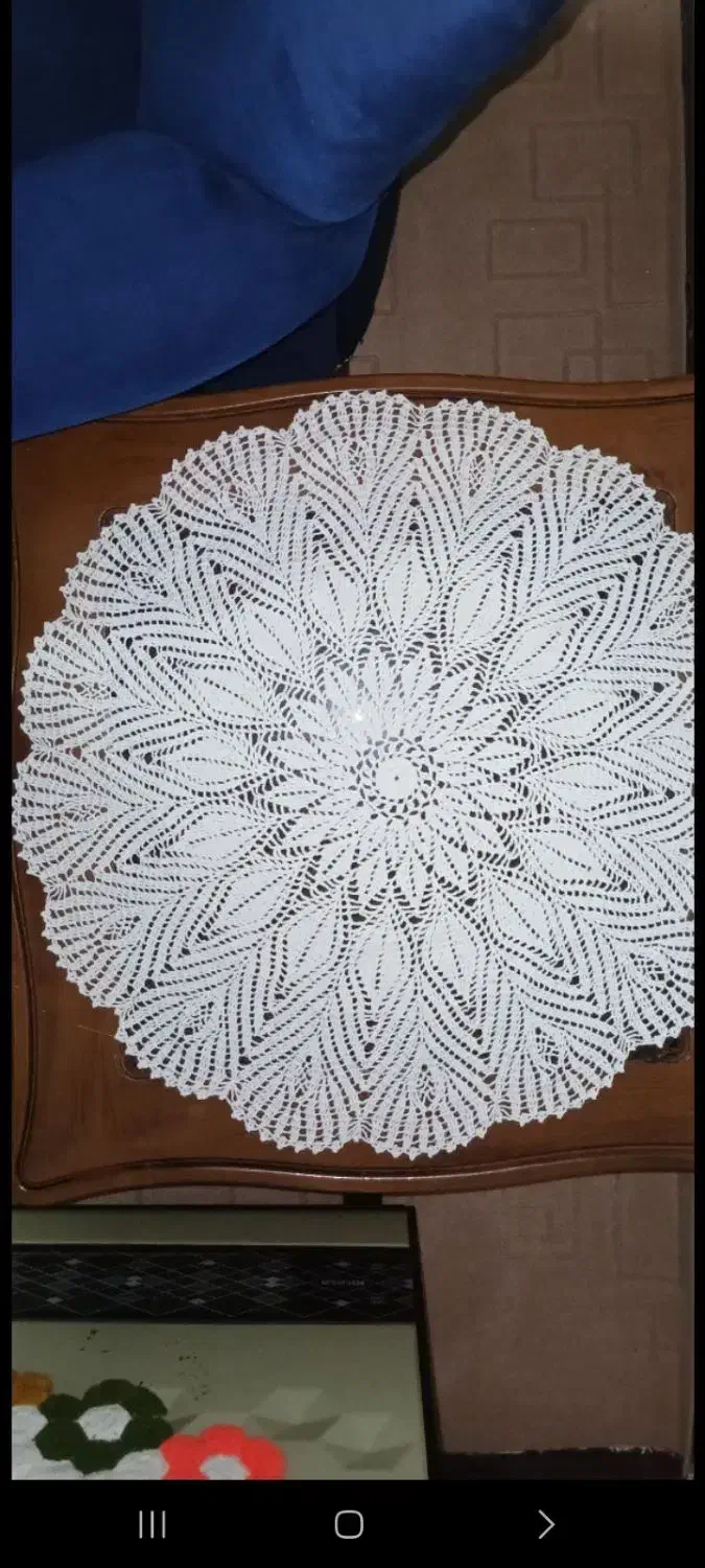 رومیزی قلاب بافی|پرده، رانر، رومیزی|زاهدان, |دیوار