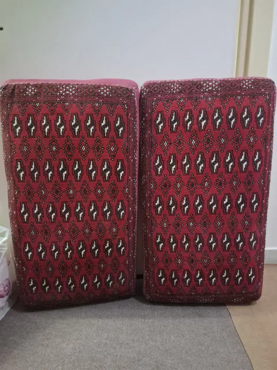 جفت پشتی مخطع|پشتی|اصفهان, شفق|دیوار