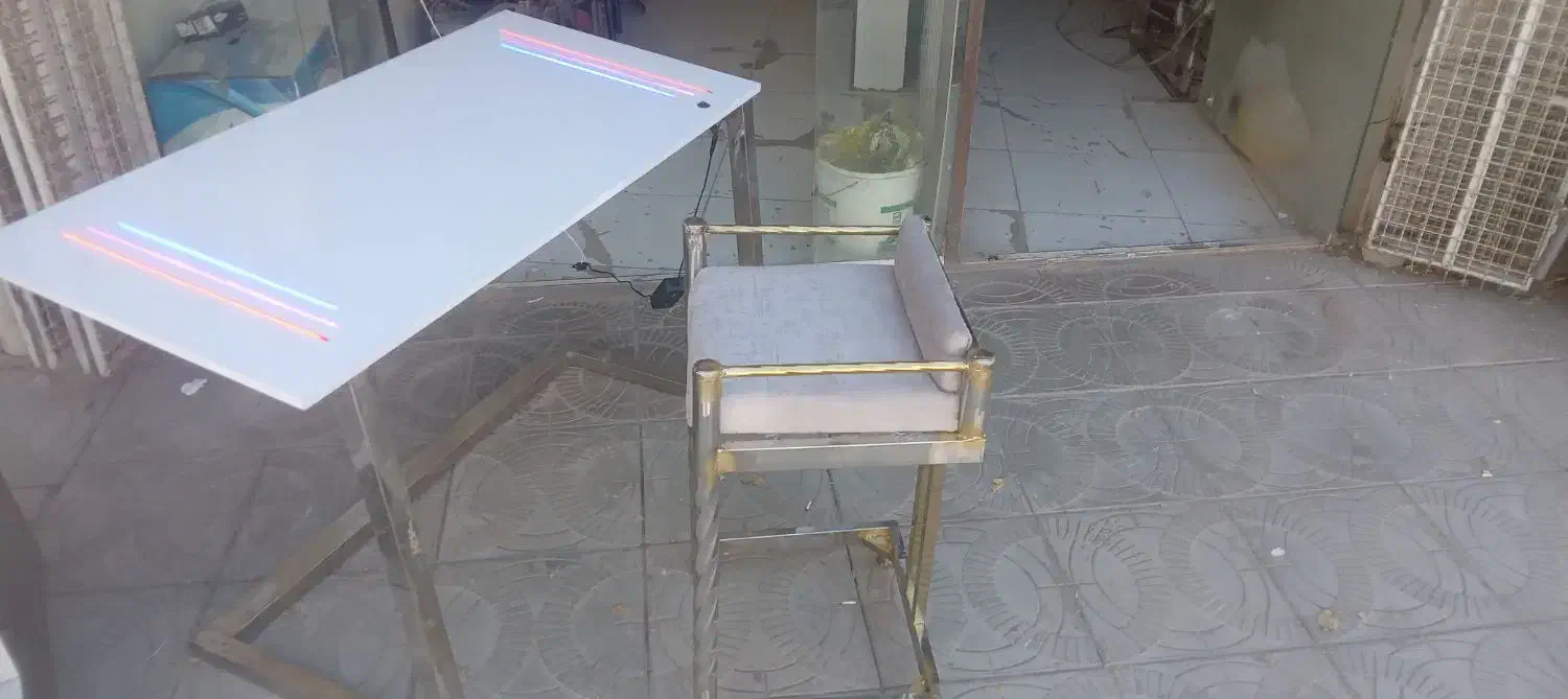 ساخت میز وصندلی استیل|میز و صندلی غذاخوری|فارسان, |دیوار