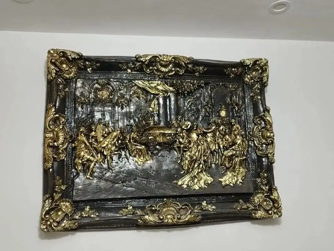 تابلو طرح برجسته (کلاسیک طلایی)|تابلو، نقاشی، عکس|بهارستان, |دیوار