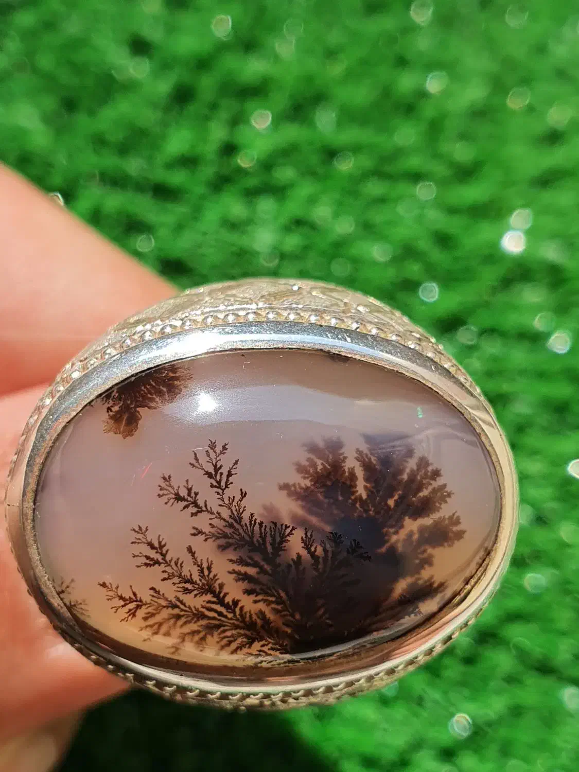 انگشتر شجر قائن شیشه ای فوق کلکسیونی|جواهرات|خرمآباد, |دیوار