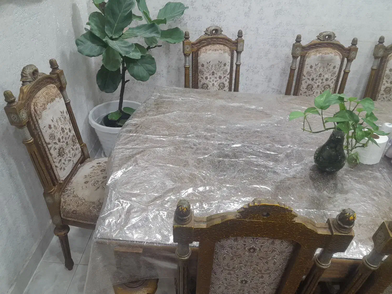 میز ناهارخوری چوب راش|میز و صندلی غذاخوری|رودسر, |دیوار