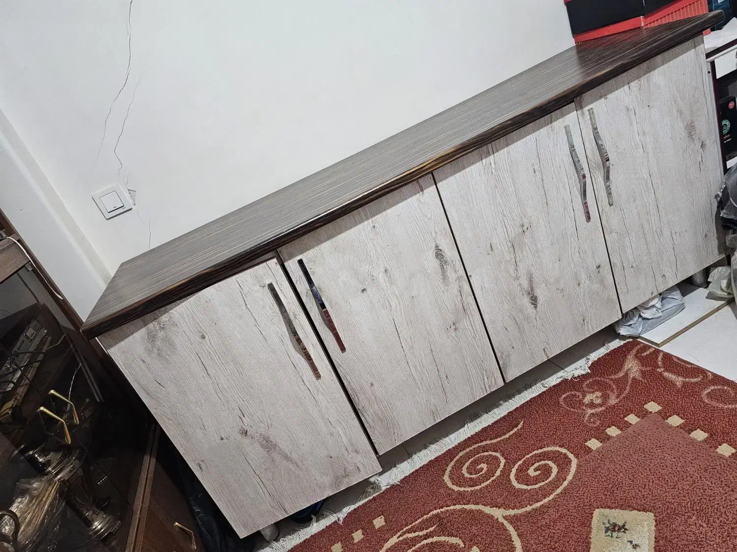 کابینت چوبی mdf سالم ۱۸۳*۶۰*۸۹|جاکفشی، کمد، دراور|تهران, قاسم‌آباد|دیوار