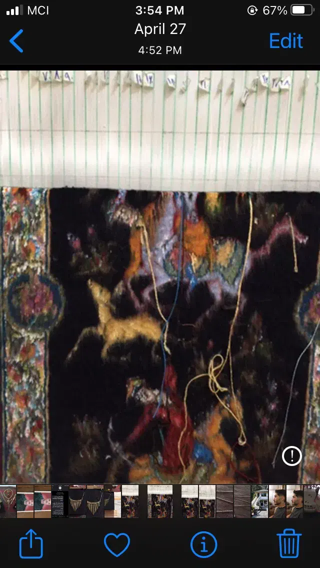 تابلو فرش شکارگاه|تابلو فرش|تهران, الهیه|دیوار