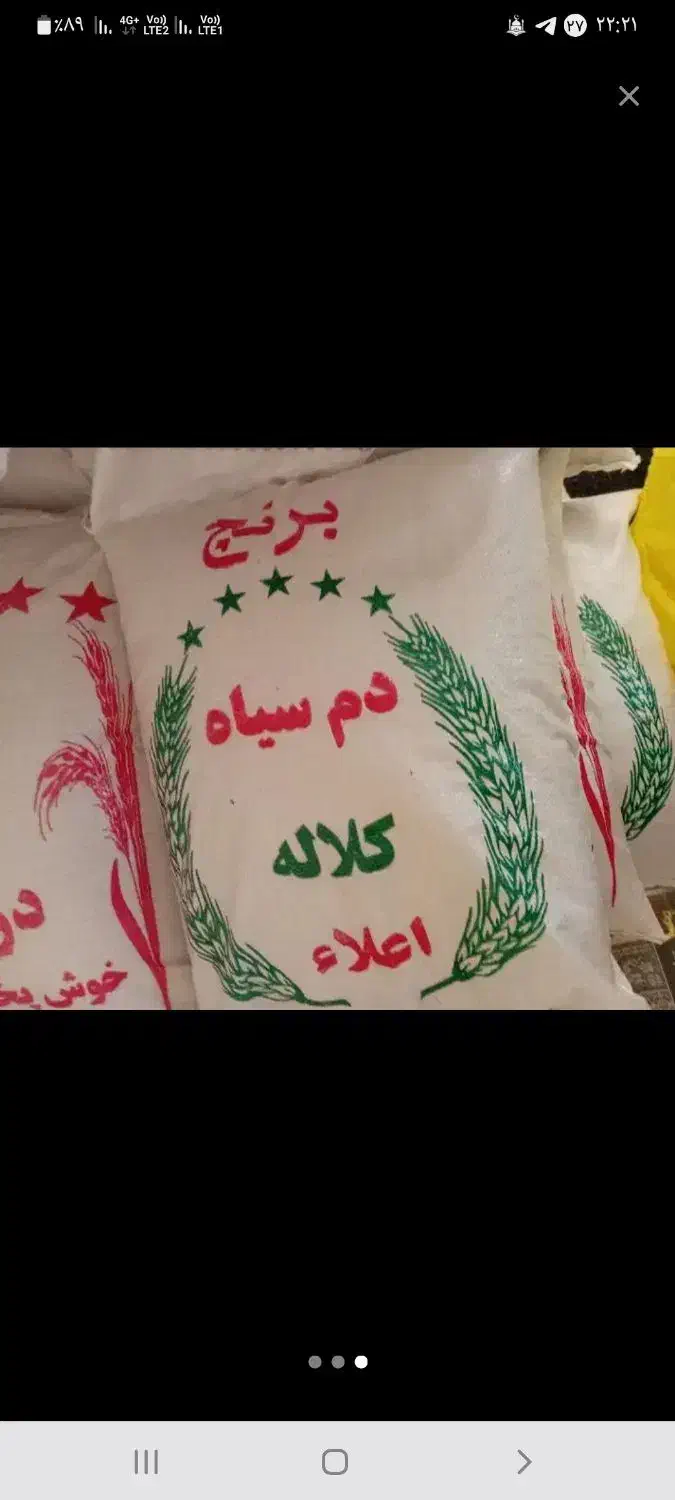 فروش برنج دمسیاه پاییزه قیمت300|خوردنی و آشامیدنی|کلاله, |دیوار