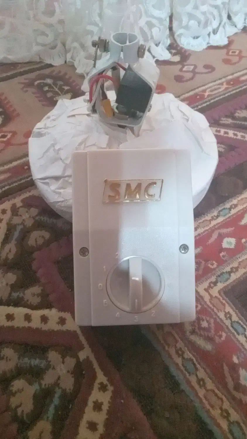 موتور وکلید پنکه سقفی|پنکه و تصفیه‌کنندهٔ هوا|نور, |دیوار