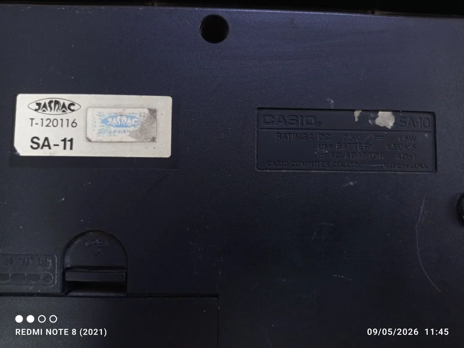 ارگ Casio Sa-11|پیانو، کیبورد، آکاردئون|رباطکریم, رباطکریم|دیوار