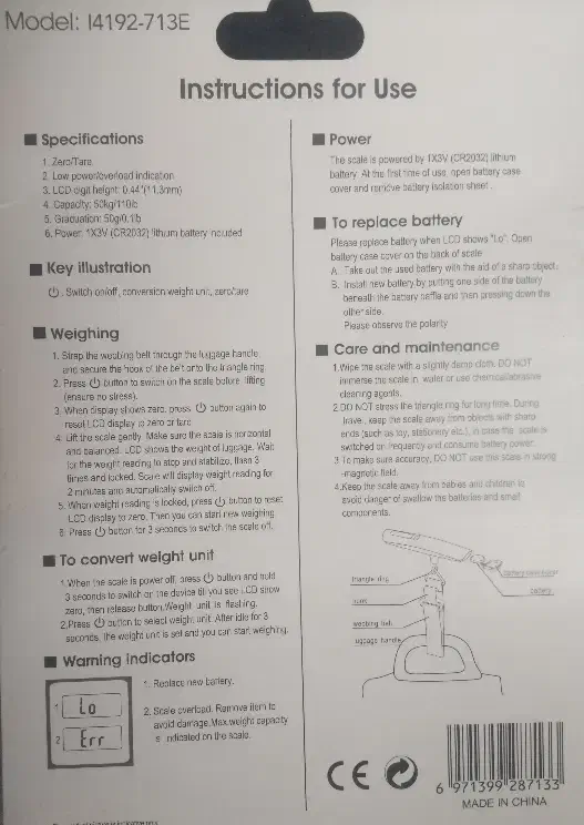 ترازوی دستی دیجیتال کنستانت مدل 14192|فروشگاه و مغازه|شاهین‌شهر, مخابرات (شهید بهشتی)|دیوار