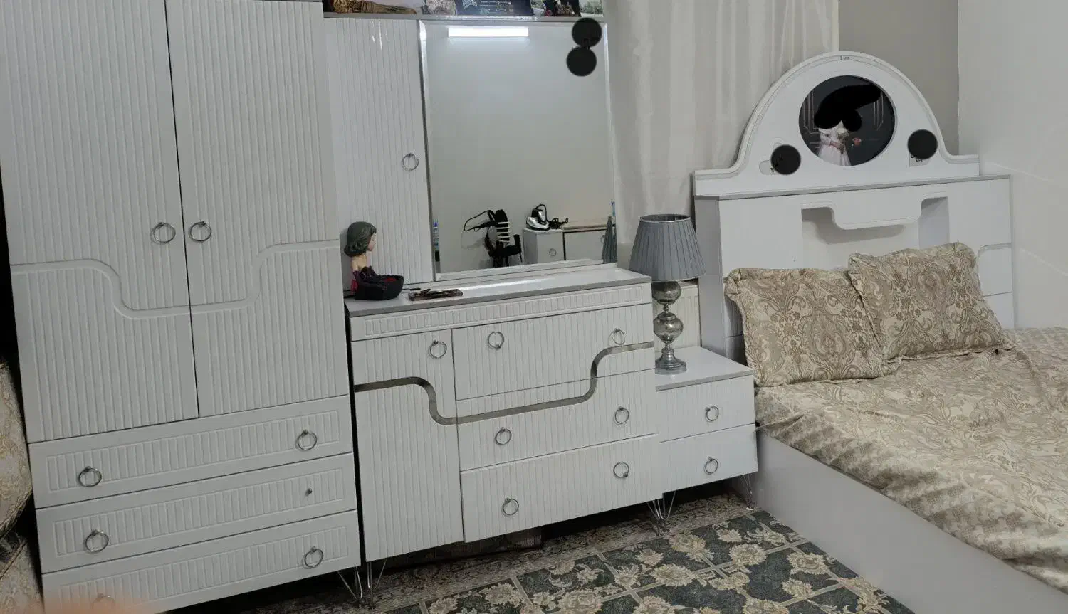 تخت و کمد مناسب جهزیه|تخت و سرویس خواب|بیرجند, |دیوار