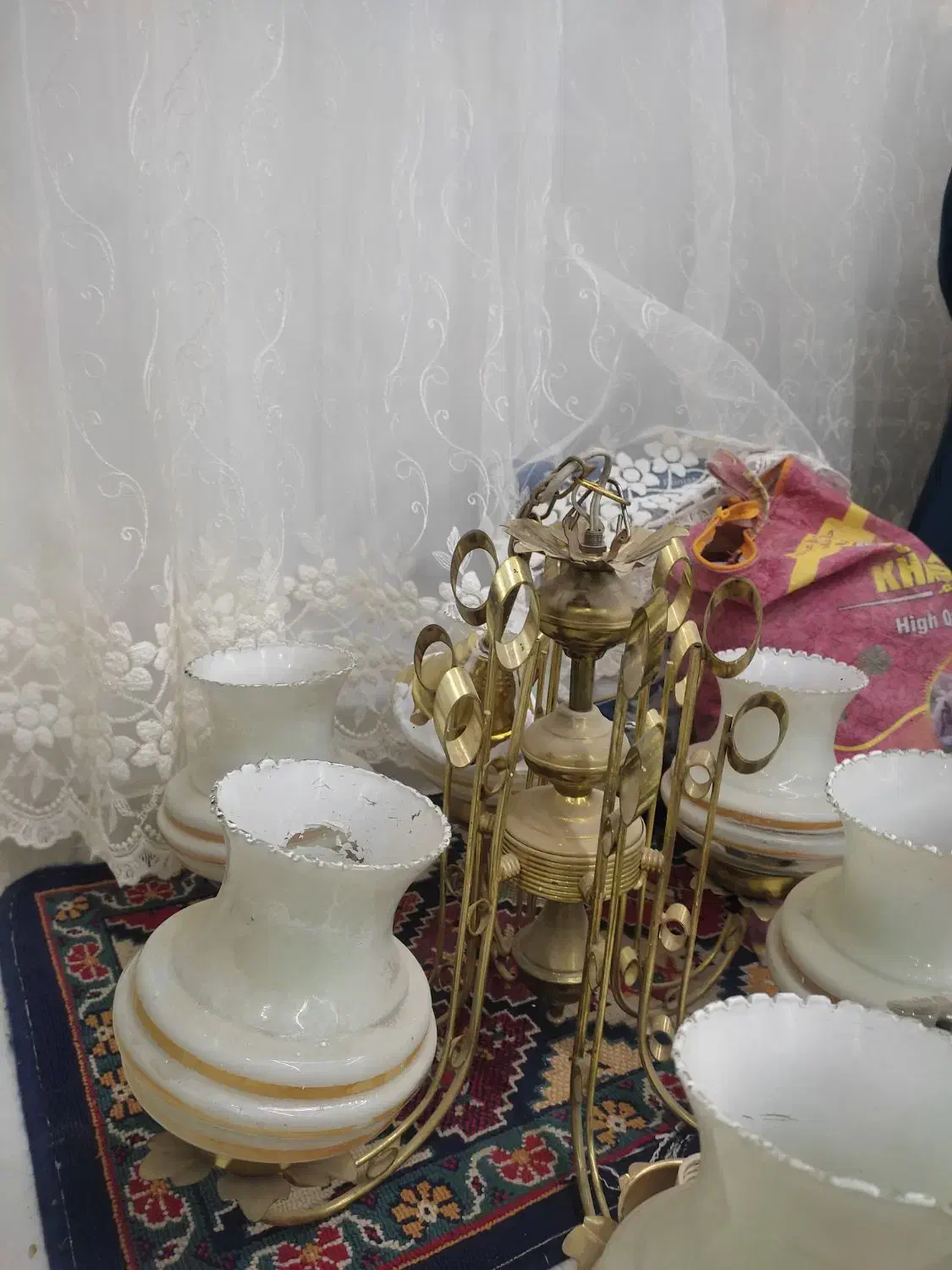 لوستر|لوستر و چراغ آویز|بیرجند, |دیوار