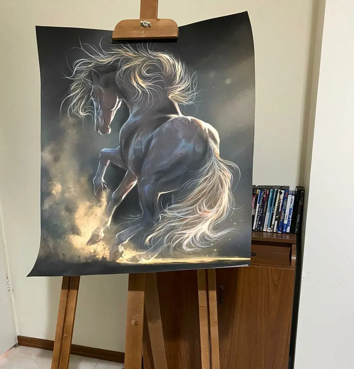 تابلو نقاشی اسب اهریمن (کار دست)|تابلو، نقاشی، عکس|کرج, گوهردشت|دیوار