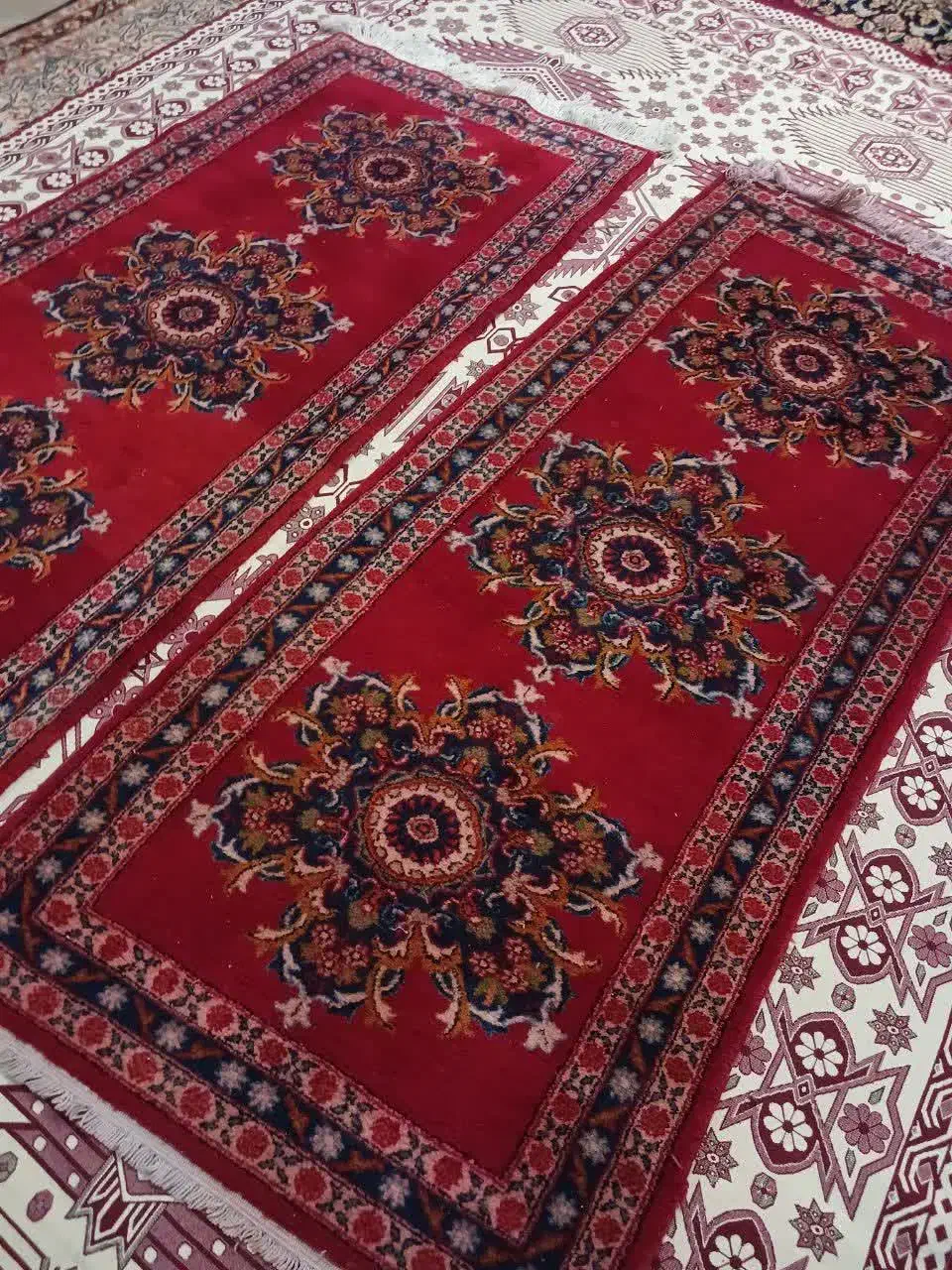 یکجفت قالیچه دستباف|فرش|کرمان, |دیوار