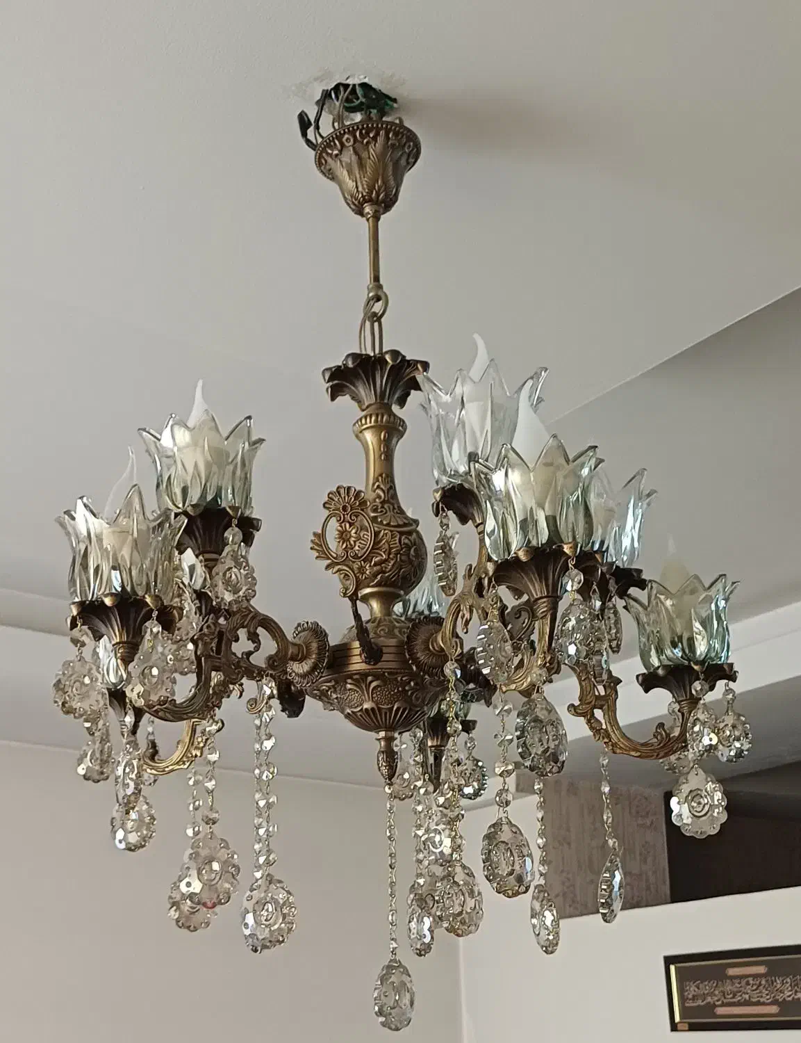 لوستر برنز|لوستر و چراغ آویز|مشکین‌دشت, |دیوار